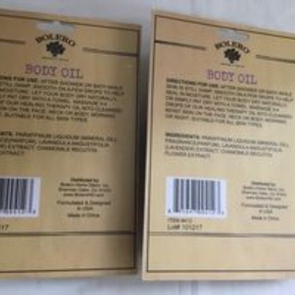 2 BOLERO Beverly Hills LAVENDER & CHAMOMILE Animal Cruelty Free Body Oil New - Picture 2 of 3